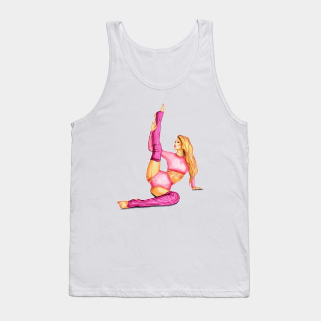 Girl Fitness Dancer Tank Top by Svetlana Pelin